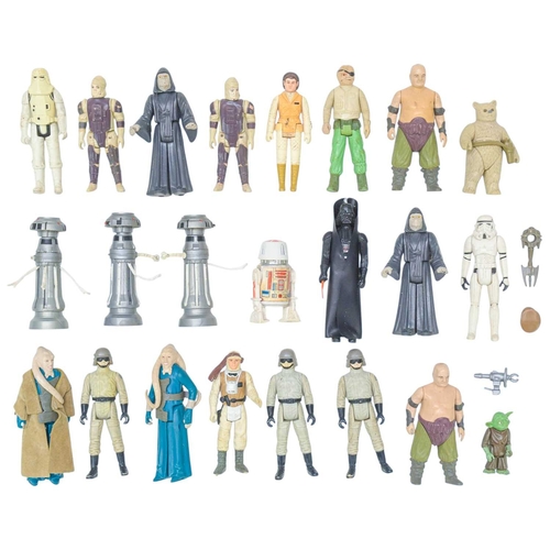 236 - Star Wars figures and an AT-AT vehicle. Plastic AT-AT by Kenner products 1981, height 48cm, with var... 