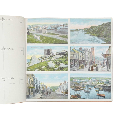 260 - Four albums of mostly topographical cards including Cornish. Lot comprises: Album 1 contains a mixed... 
