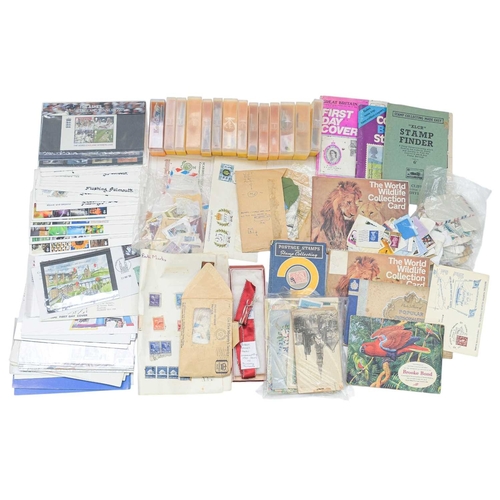 296 - GB and World Stamps. Three boxes containing an accumulation of stamps in albums, loose and FDCs. Inc... 