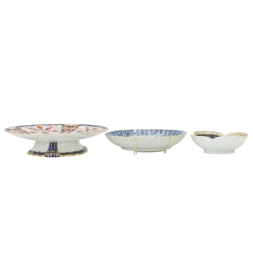 593 - A tray of mixed ceramics. Including a German porcelain chocolate cup and saucer, a Burleigh ware dra... 
