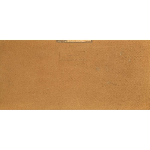 7 - § John HARVEY (1935-2023) A Coastal Walk, Nanjizal Oil on board, studio stamp to verso, 28 x 57cm.