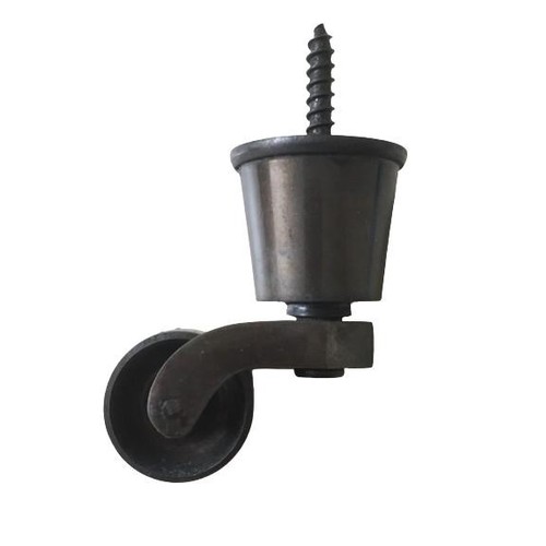 85 - 40 CASTORS IN AN ANTIQUE FINISH, 32MM ROUND SOCKET, 80MM WOOD SCREW FIXING (10 SETS, 40 CASTORS)

ST... 