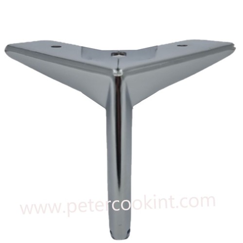 66 - 40 T-SHAPED METAL SOFA LEGS WITH CHROME FINISH 125MM HIGH. 1,000 SETS OF 4 LEGS (40 LEGS / 10 BOXES)... 