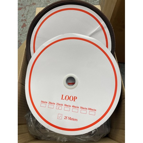 122 - 10 ROLLS OF 25MM VELCRO-STYLE GREY HOOK & LOOP, 25M ROLLS (5 X HOOK & 5 X LOOP)

STARTING BID PRICE ... 