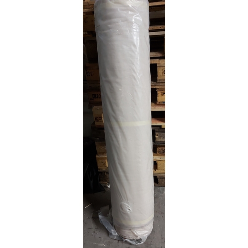 85 - 112M ROLLS, STONE DOMESTIC VINYL, 150CM WIDE, WOVEN FABRIC WITH BLACK COATING (2 X 56M ROLLS)

START... 