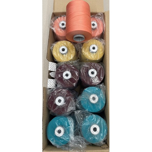 190 - 11 SPOOLS OF M36 CORESPUN SEWING THREAD IN ASSORTED COLOURS IDEAL FOR USE ON UPHOLSTERY FABRICS.
(50... 