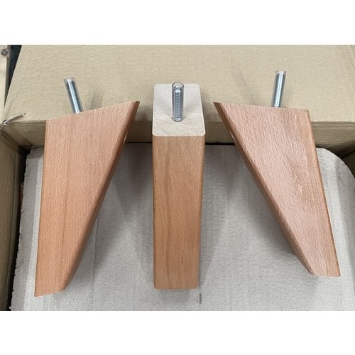 227 - 78 X ANGLED LEGS IN LIGHT BEECH FINISH 

HEIGHT:165MM
WIDTH: 80MM
FIXING: M8

STARTING BID PRICE £0.... 