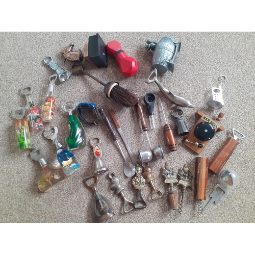 201 - Collection Of Bottle Openers, Corkscrews, Lighters Etc