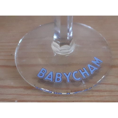 202 - Set Of Six Babycham Cocktail Glasses