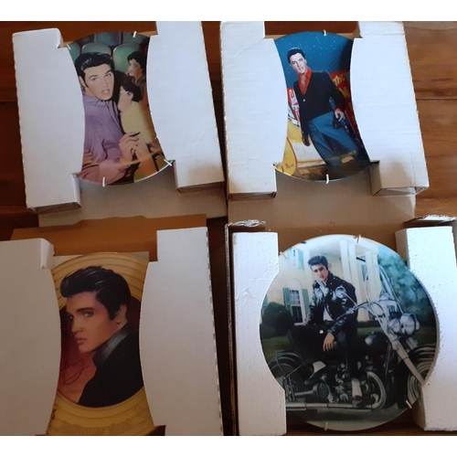 11 - Collection of 6 Elvis Collectable Plates. All with Certificates of Authenticity and boxes.