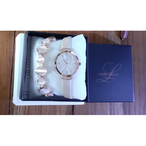 212 - Laura Bella Watch & Bracelet in Box