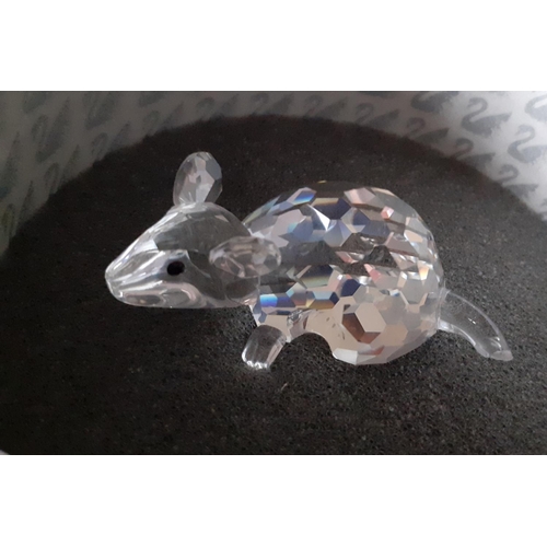 20 - Small Swarovski Crystal Mouse In Box