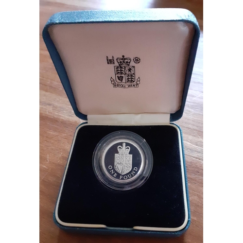 231 - 1988 Silver Proof £1 Coin in Case