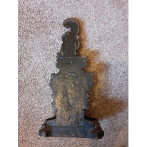 43 - Heavy Victorian Cast Iron Door Stop