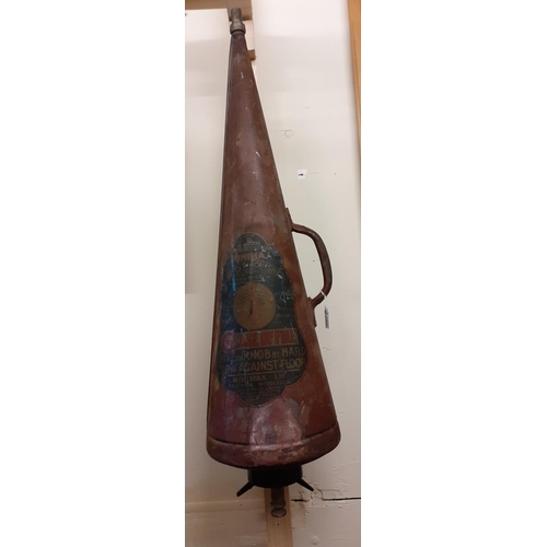 47 - Vintage 5 Gallon MiniMax Fire Extinguisher on Bracket