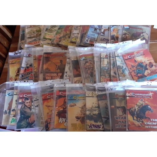 56 - Large Amount of Commando Comic Books