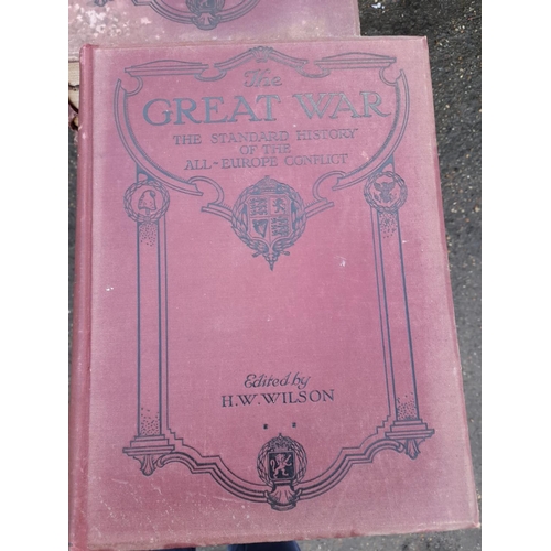 64 - The Great War Volumes 1 to 13 Hardback Books