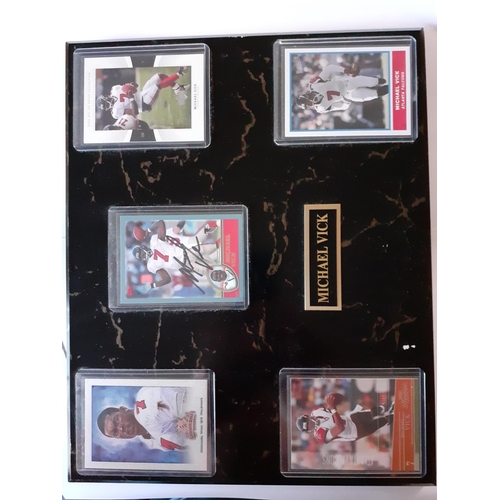 101 - Michael Vick Signed Collectable NFL Frame - Atlanta Falcons