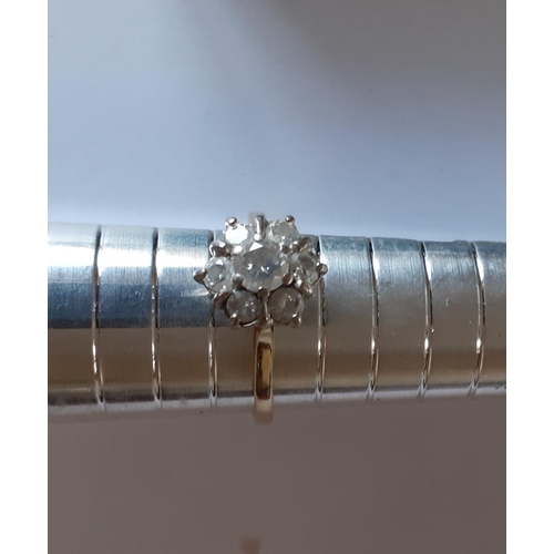 324 - 18 Carat Gold Diamond Ring Size Q