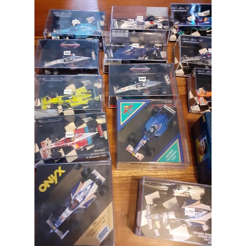 114 - 16 Boxed Die Cast Formula One Cars in Boxes