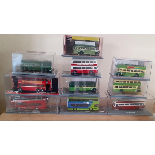 123 - Ten x Corgi Die Cast Buses in Boxes of Issue