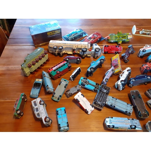 129 - Large Collection of Early Dies Cast Vehicles. Includes Corgi, Dinky & Triang