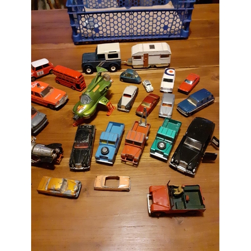 131 - Large Collection of Early Die Cast Vehicles. Includes Corgi and Dinky. Chitty Chitty Bang Bang Car a... 