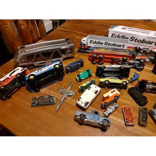 132 - Large Collection of Die Cast Vehicles. Dinky, Corgi, Tonka and Lesney all included.