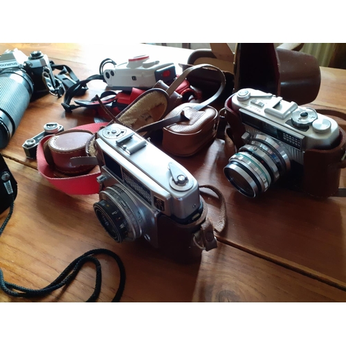 143 - Collection of Cameras - Some with Cases