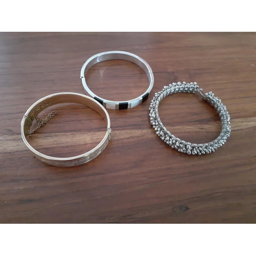 338 - Three Decorative Ladies Wrist Bangles