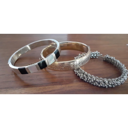 338 - Three Decorative Ladies Wrist Bangles