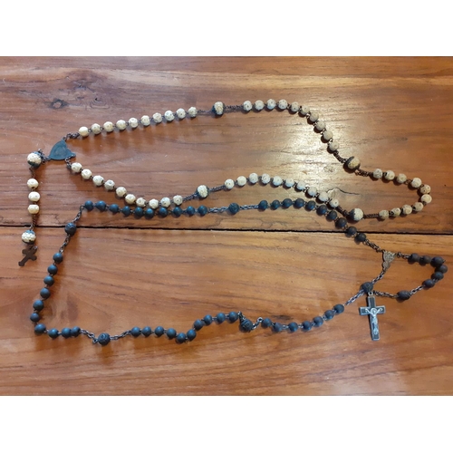 347 - Pair of Early Rosary Bead Necklaces