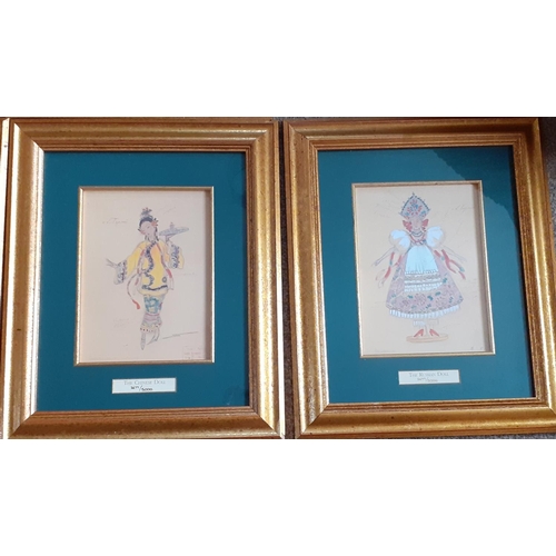 156 - Eight Bolshoi Nutcracker Limited Edition Prints in Frames. Number 3677 of 5000