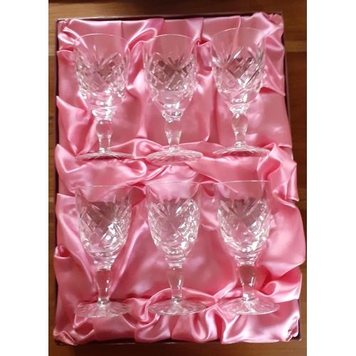 364 - Royal Doulton Crystal Glasses In Box