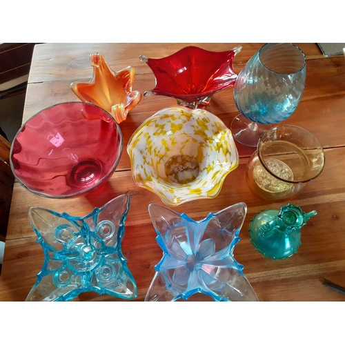 368 - Collection of Multi Coloured Glass Items