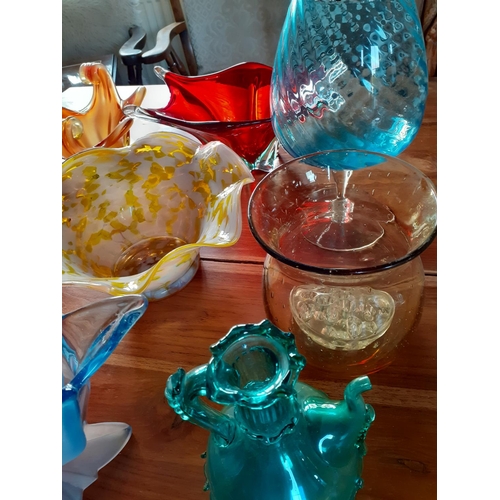 368 - Collection of Multi Coloured Glass Items