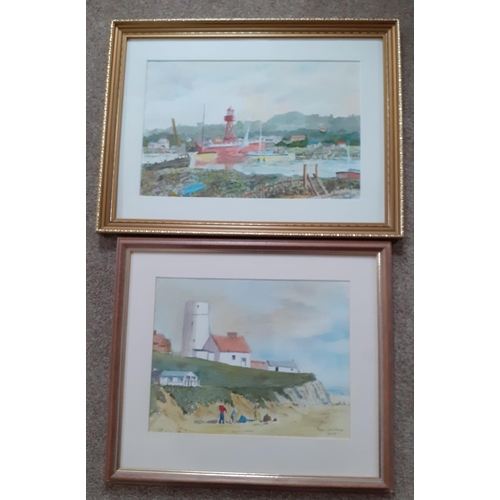 164 - Three Framed Watercolours by R. Lawrence. Largest Frame 52cm x 40cm.