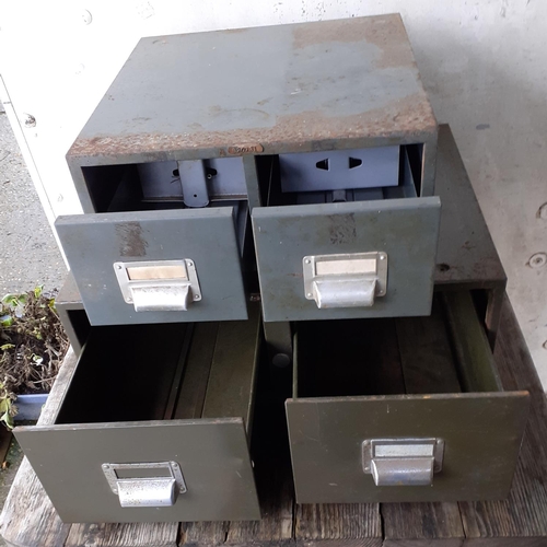 387 - Two Pairs of Industrial Filing Cabinets