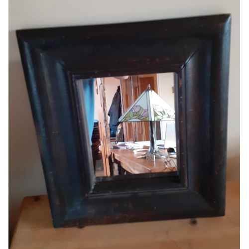 390 - Vintage Wooden Mirror c1900