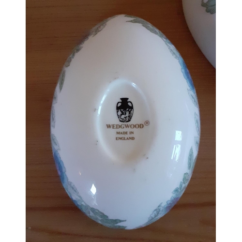 195 - Wedgewood Egg Shaped Trinket Pot 10.5cm Wide