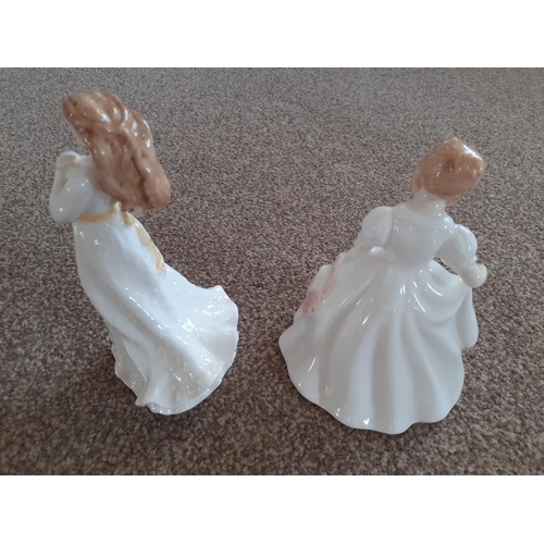 199 - Two Royal Doulton Figurines   Tallest - 14.5 cm  Smallest - 14 cm