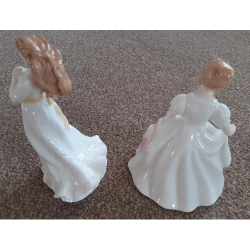 199 - Two Royal Doulton Figurines   Tallest - 14.5 cm  Smallest - 14 cm