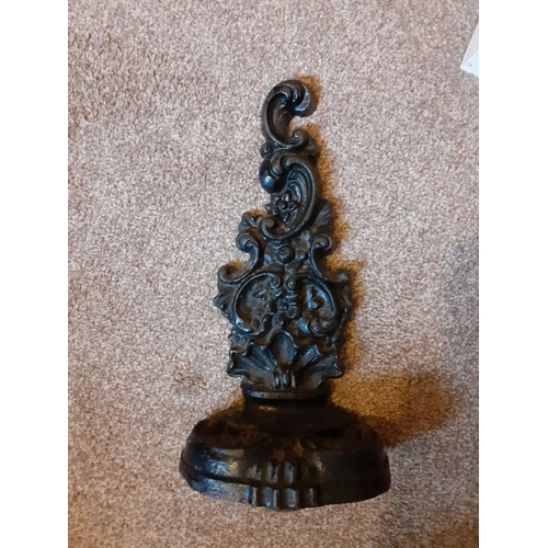 43 - Heavy Victorian Cast Iron Door Stop