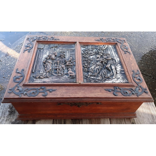 12 - Vintage Highly Decorative Hard Wood Box