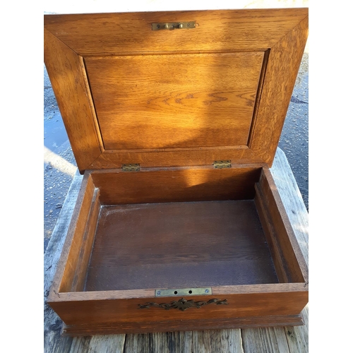 12 - Vintage Highly Decorative Hard Wood Box