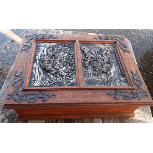 12 - Vintage Highly Decorative Hard Wood Box