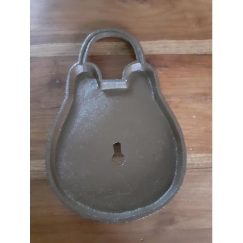38 - Cast Iron Key Holder in shape of Lock