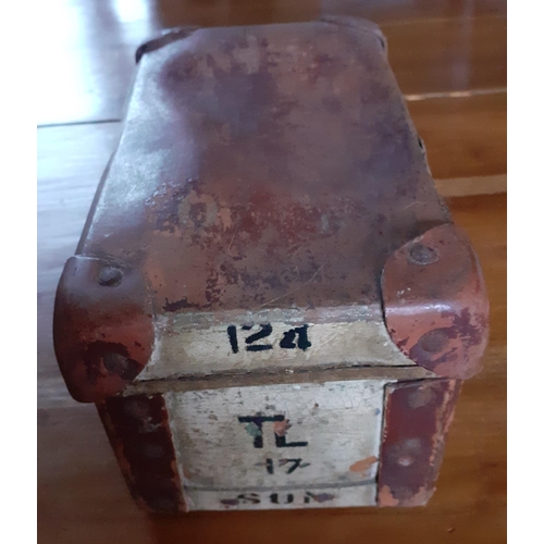 40 - Transport for London Red Leather Carry Box. Measures 23xm x 13cm