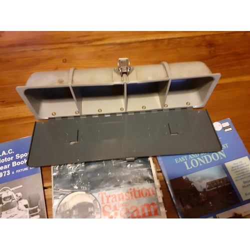 42 - Bus and Railway Memorabilia with Metal Cases for Paperwork / Cash.