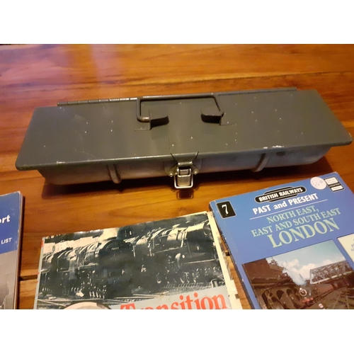 42 - Bus and Railway Memorabilia with Metal Cases for Paperwork / Cash.